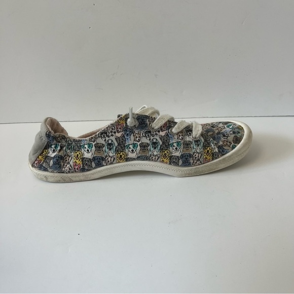 Skechers BOBS Slip On Memory Foam Sneaker Dog Print 10 - Picture 7 of 12